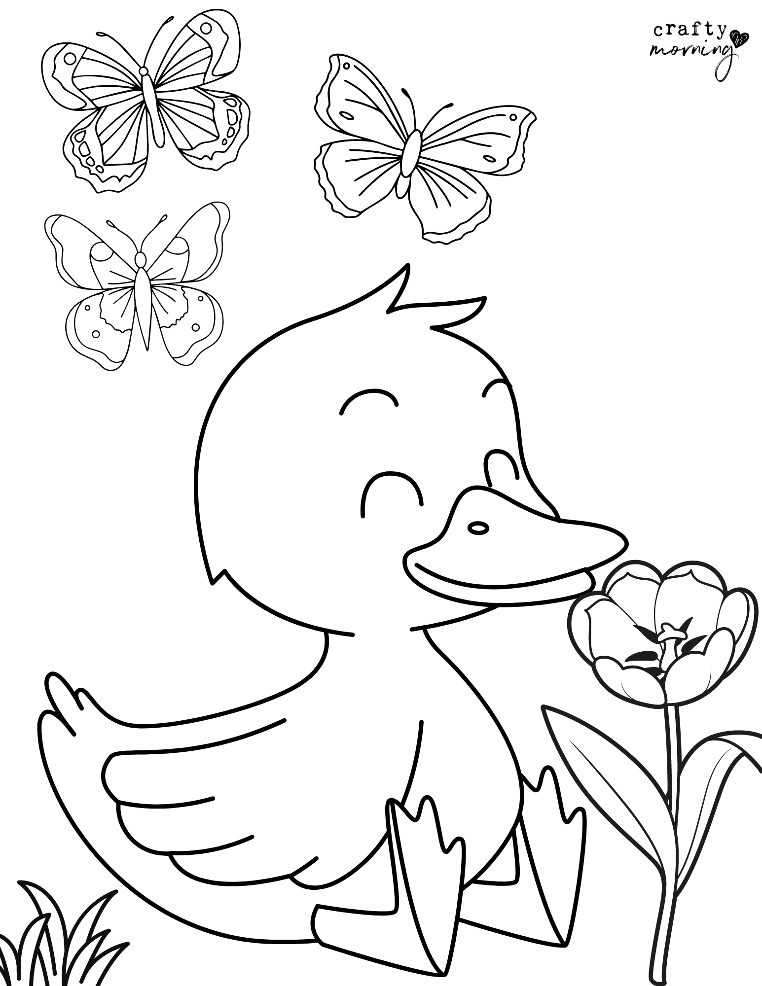 10 Duck Coloring Pages To Print Crafty Morning