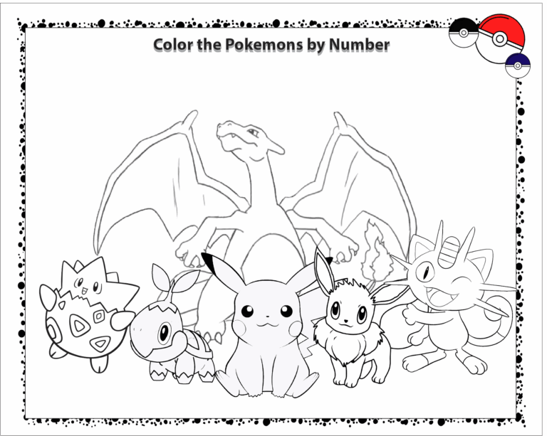 10 Exciting Pokemon Color By Number Coloring Pages Free Printable