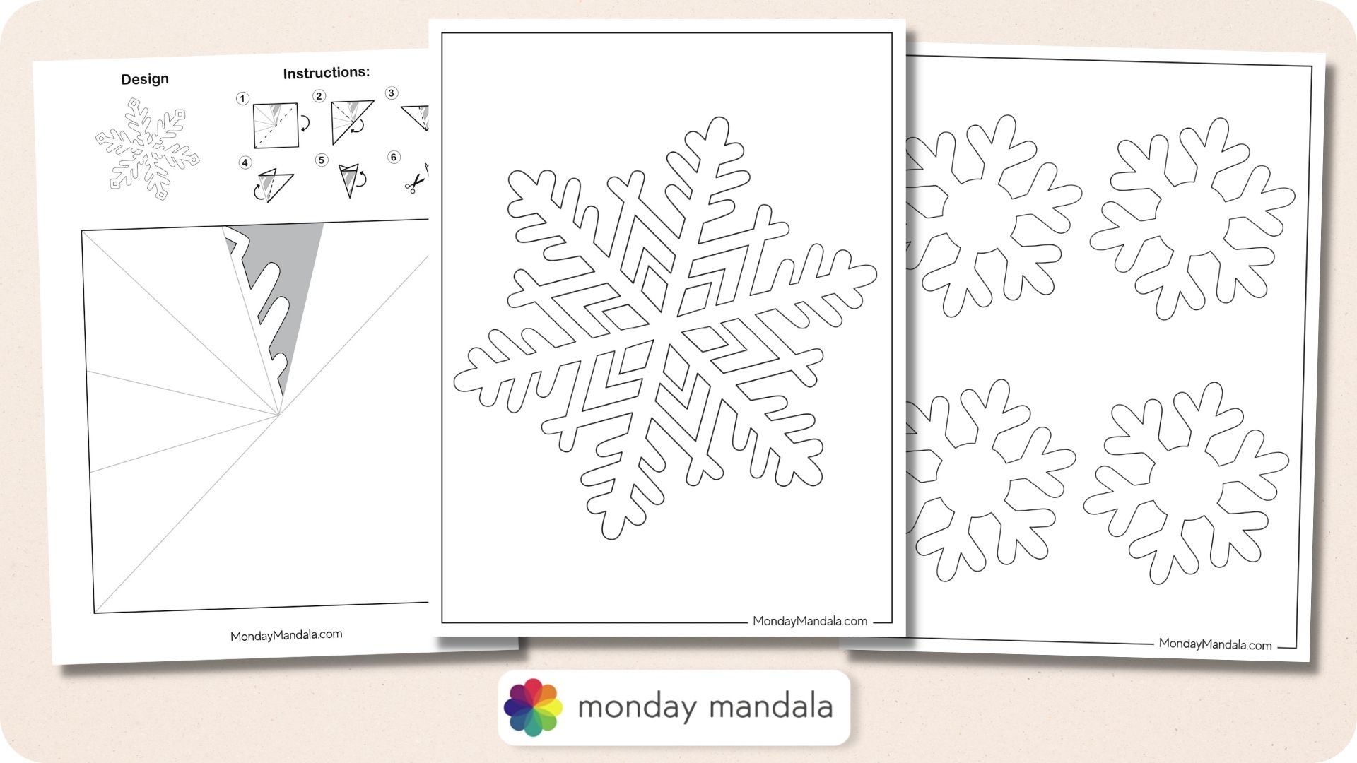 150 Paper Snowflake Templates Free PDF Printables