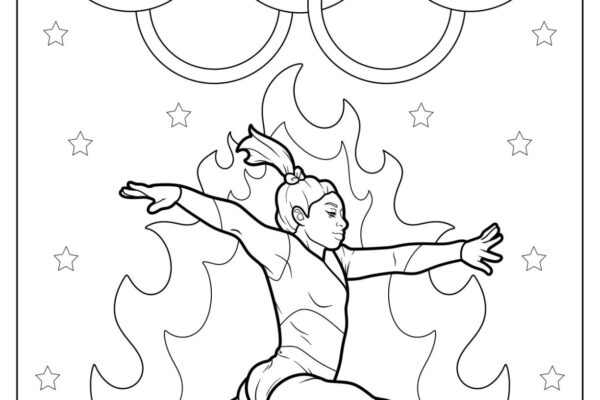 20 Gymnastics Coloring Pages Free PDF Printables