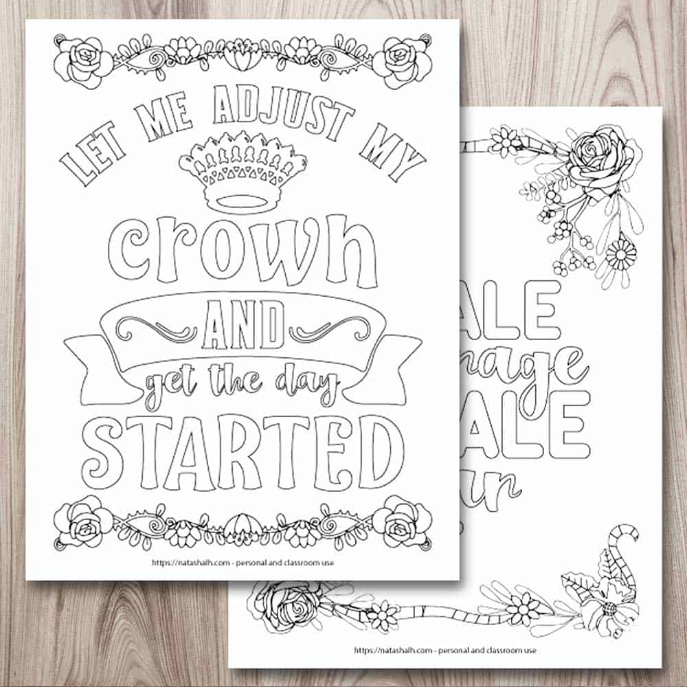 Free Printable Coloring Pages With Quotes