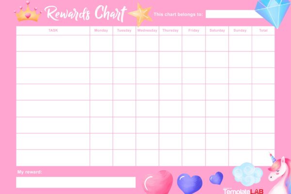 22 Printable Reward Charts For Kids PDF Excel U0026 Word