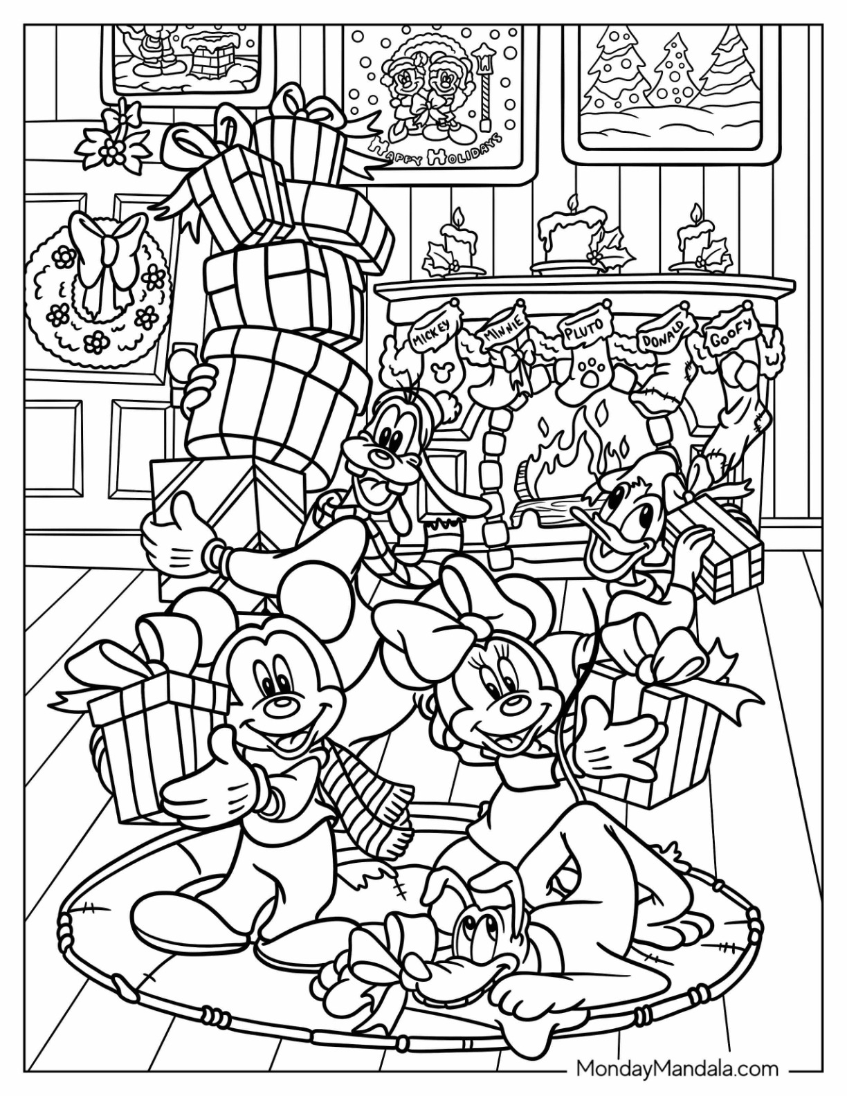 24 Disney Christmas Coloring Pages Free PDF Printables 5580332