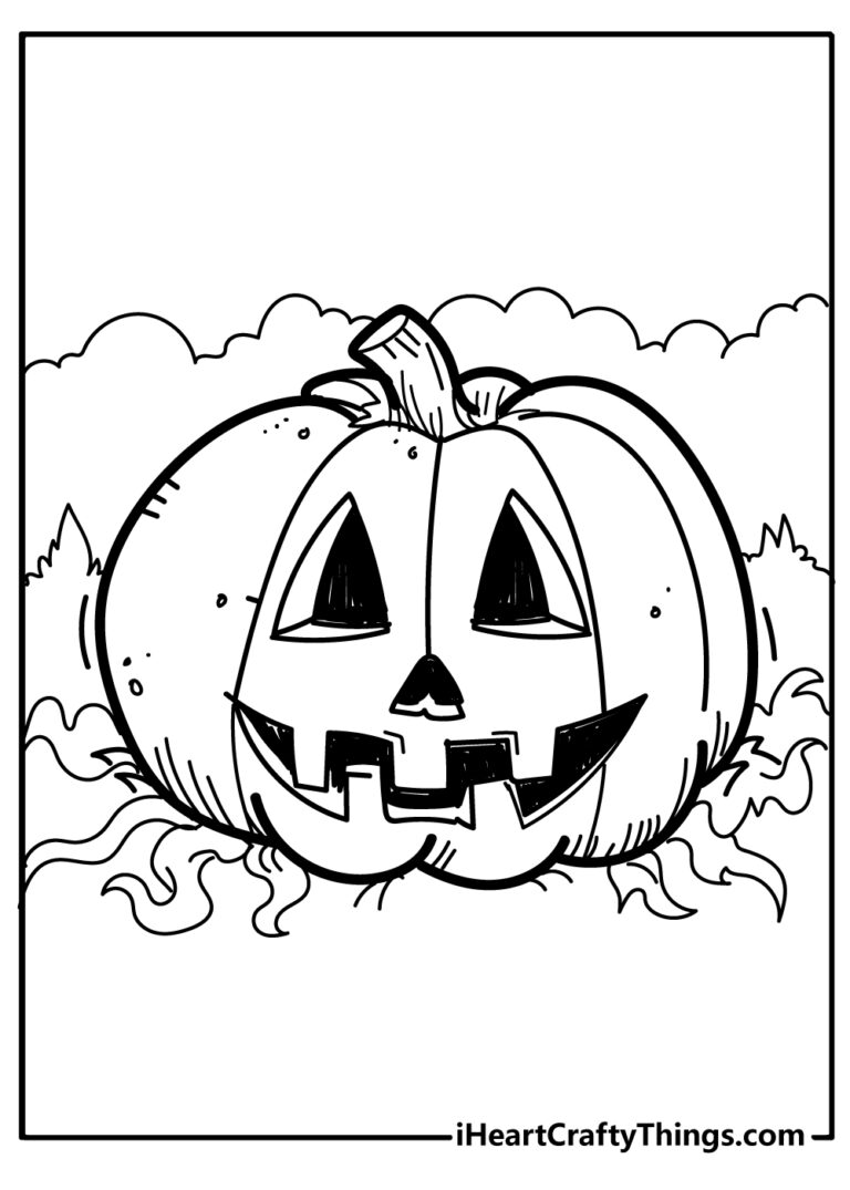 25 Pumpkin Coloring Pages Free U0026 Easy Printable PDFs 