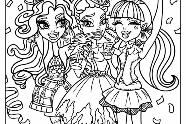 28 Monster High Coloring Pages Free PDF Printables