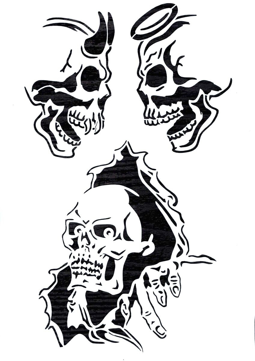 Printable Skull Stencils Free