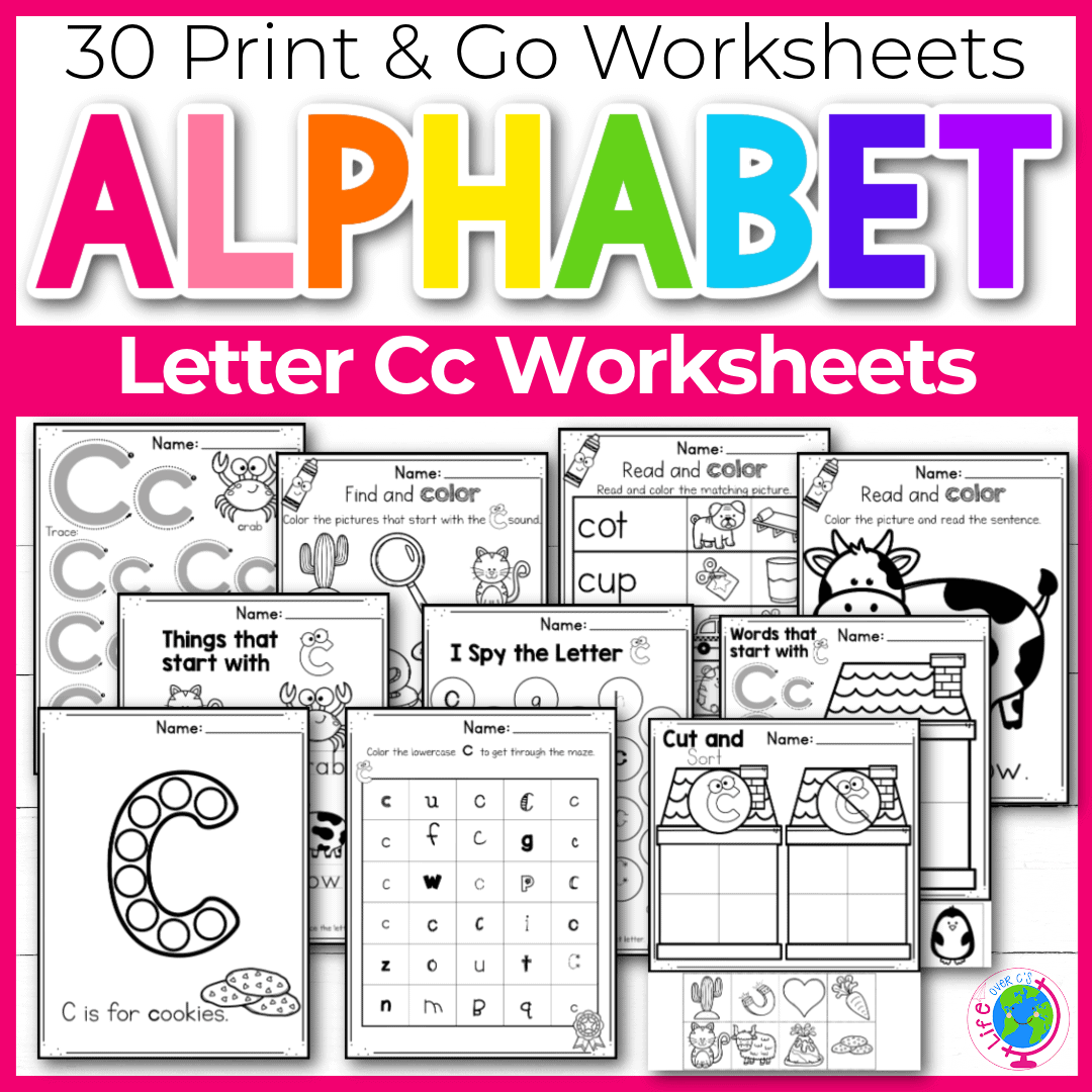 Letter C Worksheets Free Printable
