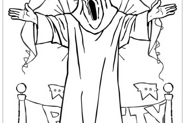 30 Ghost Coloring Pages Free PDF U0026 PNG Printables