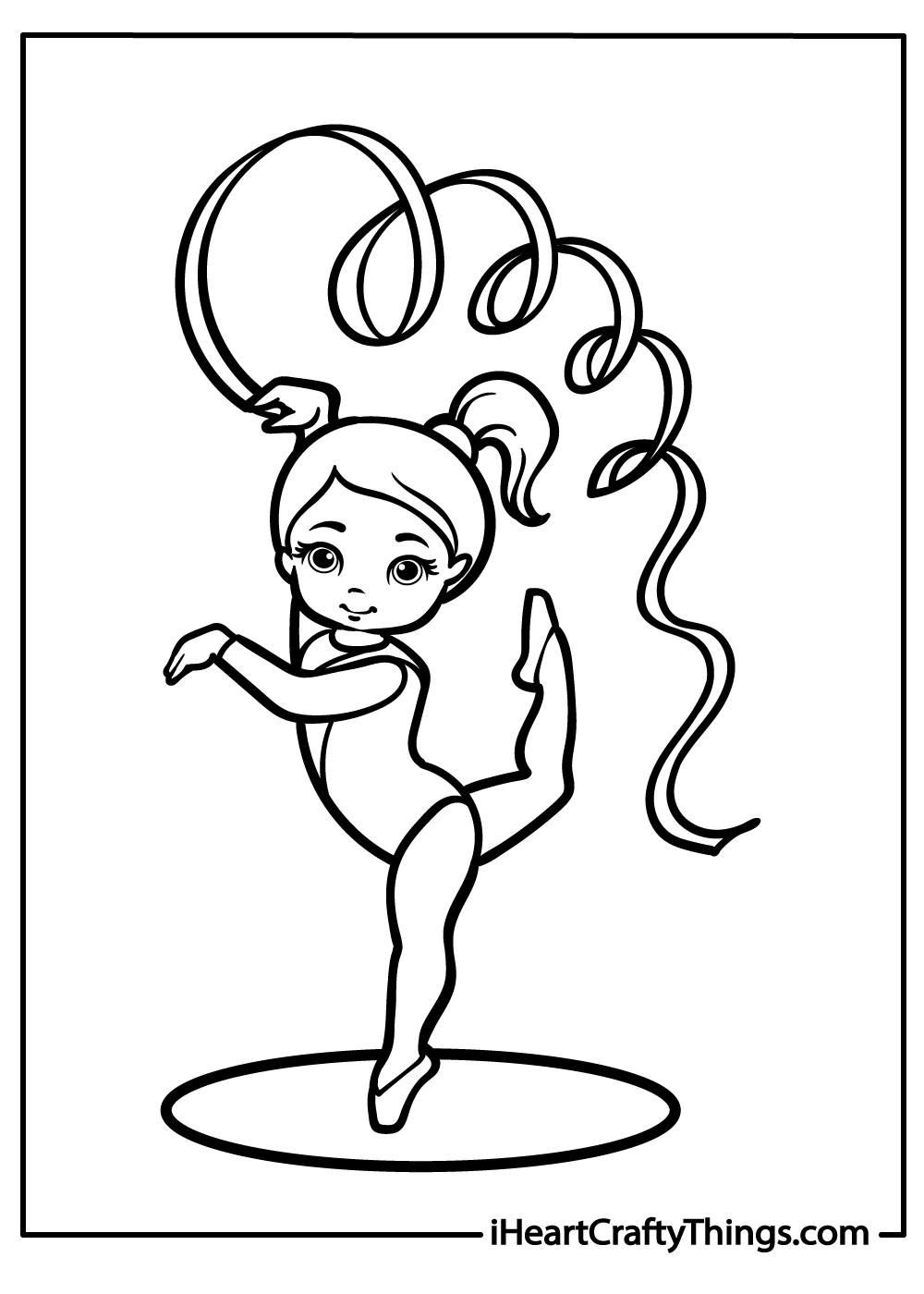 Free Printable Coloring Pages Gymnastics