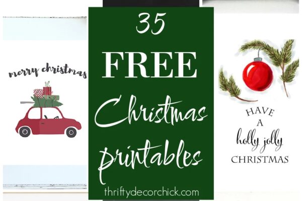 35 FREE Christmas Printables To Deck Your Halls Thrifty Decor
