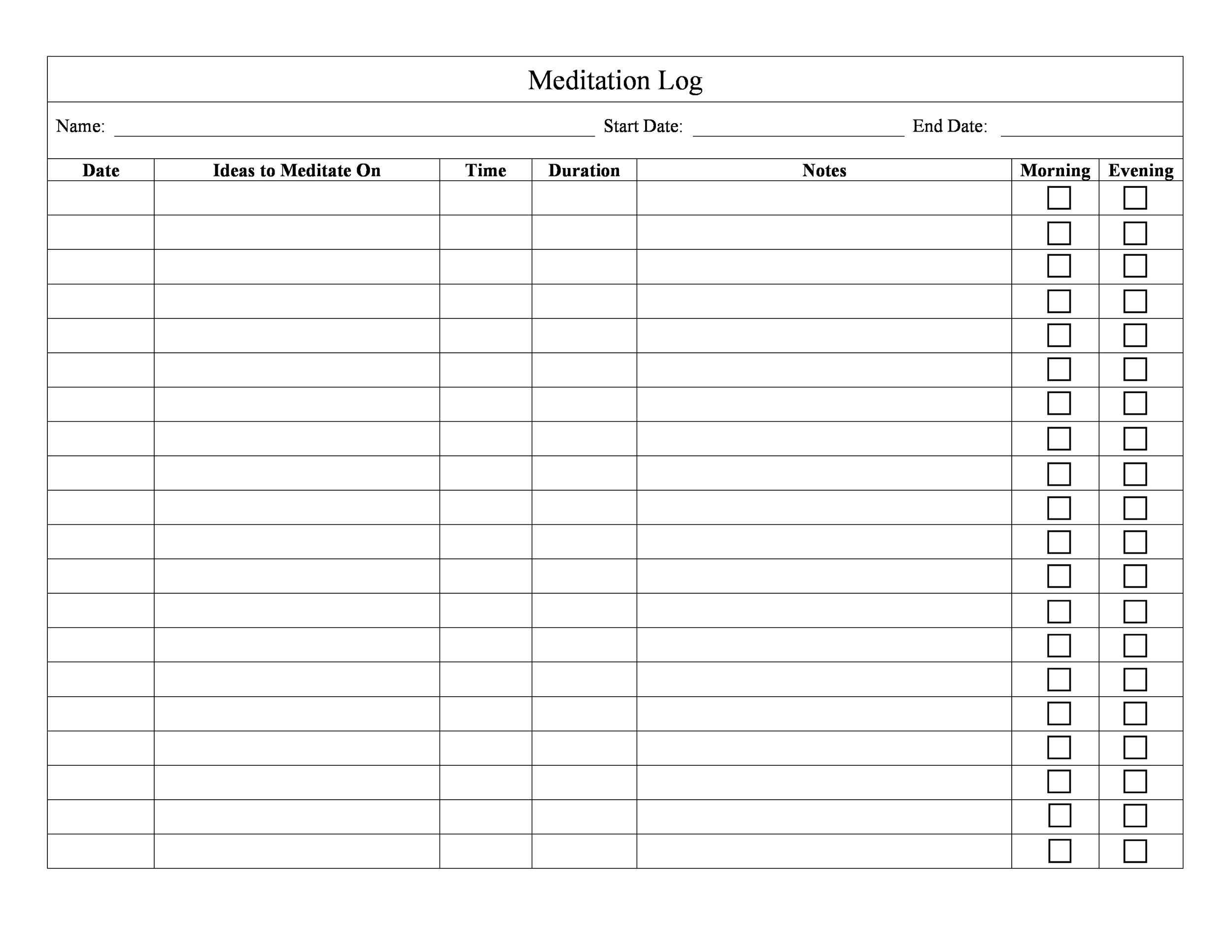 Daily Printable Medication Chart Pdf