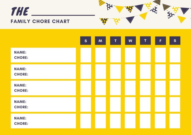 5 Best Chore Chart Templates For Multiple Kids 2025 Milwaukee 