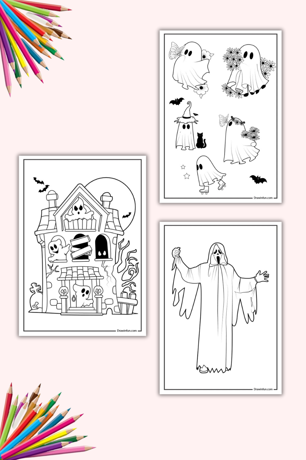 Free Printable Ghost Coloring Pages