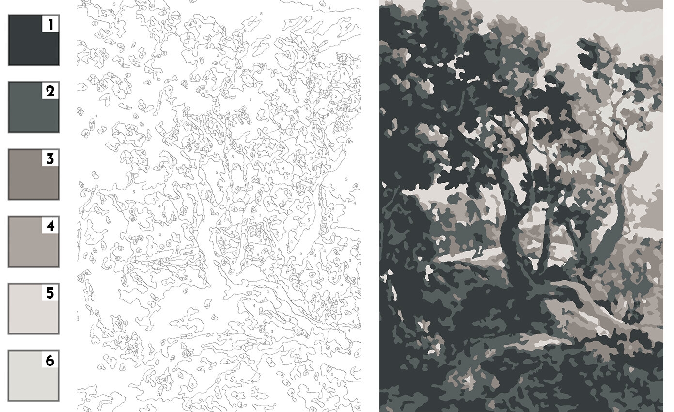 A Free Downloadable Coloring Page Paint By Numbers Of My Tree