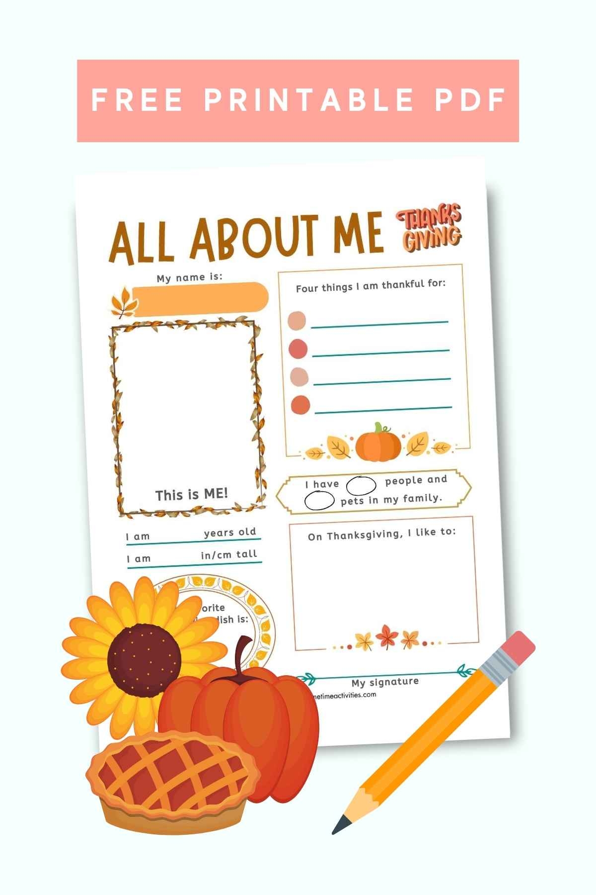 Thanksgiving Free Worksheets Printable