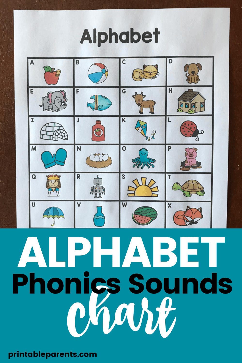 Alphabet Phonics Sounds Chart Printable Parents