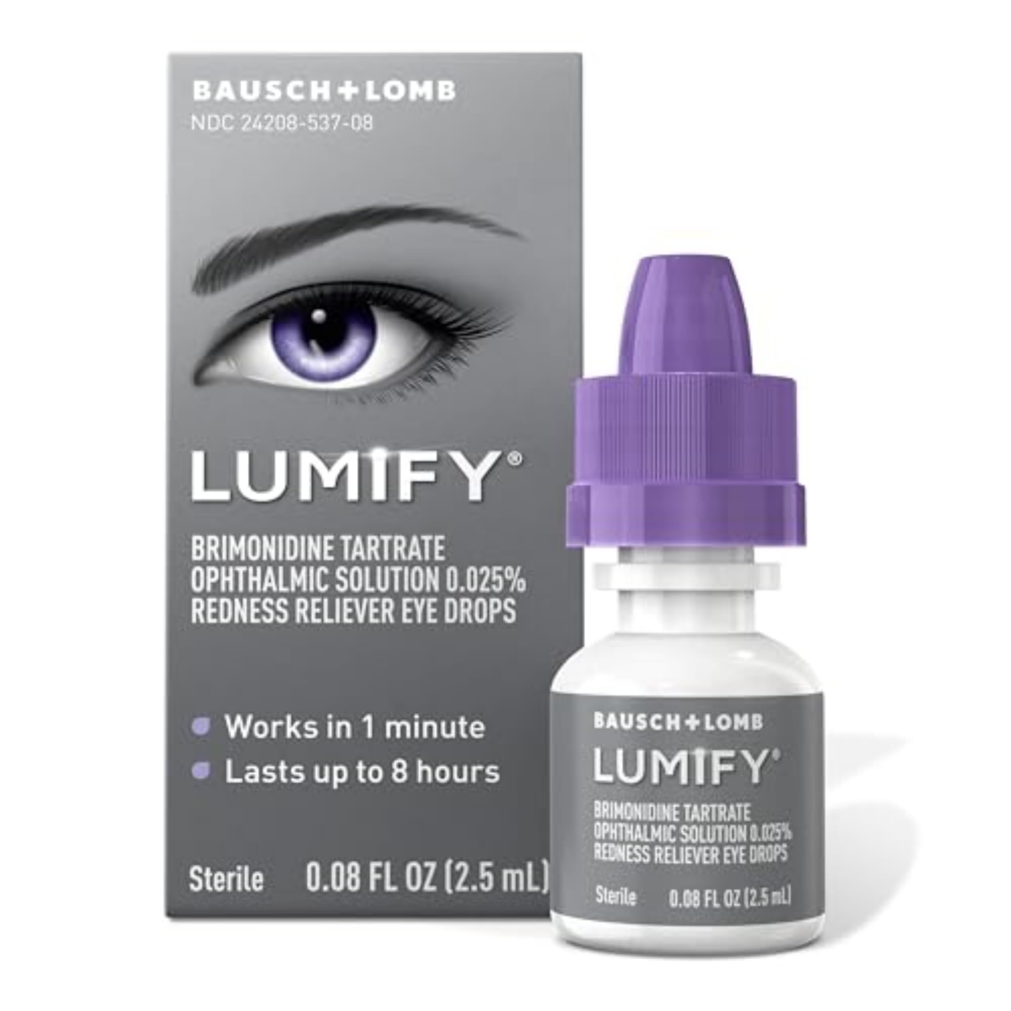 Amazon LUMIFY Redness Reliever Eye Drops For Whiter U0026 Brighter Looking Eyes 0 08 Fl Oz 2 5 ML Health U0026 Household