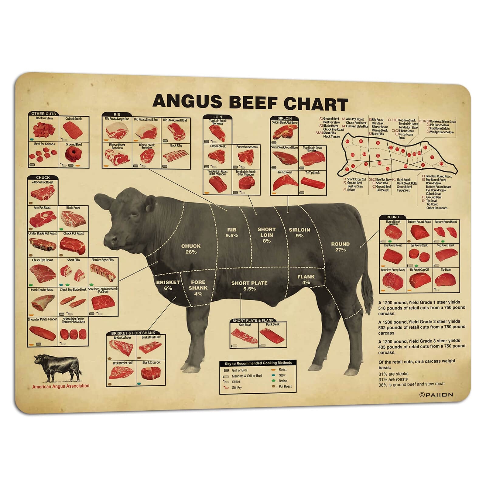 Beef Cuts Chart Printable
