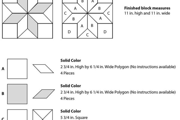 Beginner Eight Point Star Quilt Block Guide Free PDF By Edyta