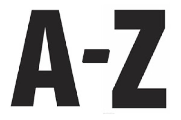 Big Letters Big Numbers Downloadable Templates In PDF Format