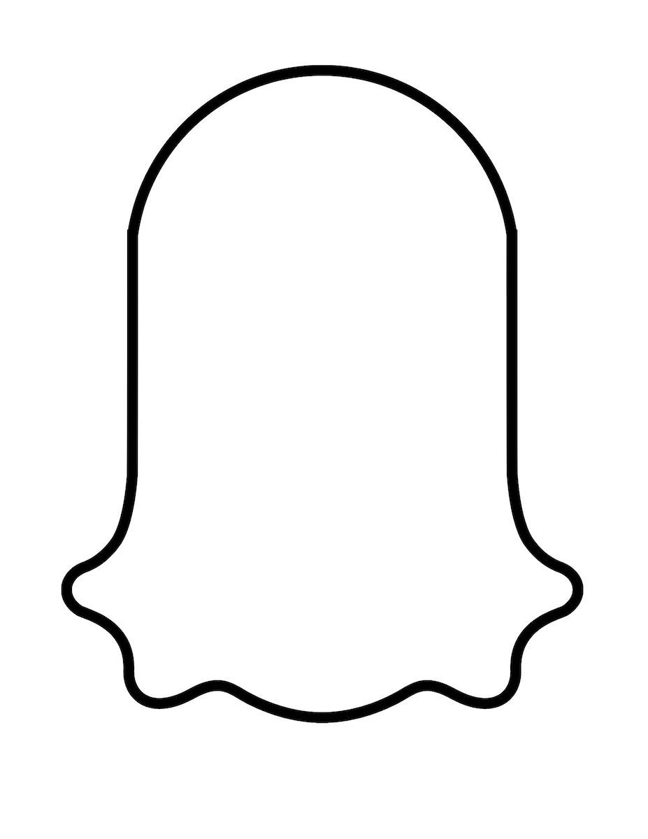 Blank Ghost Outline Printable Template Worksheets Library