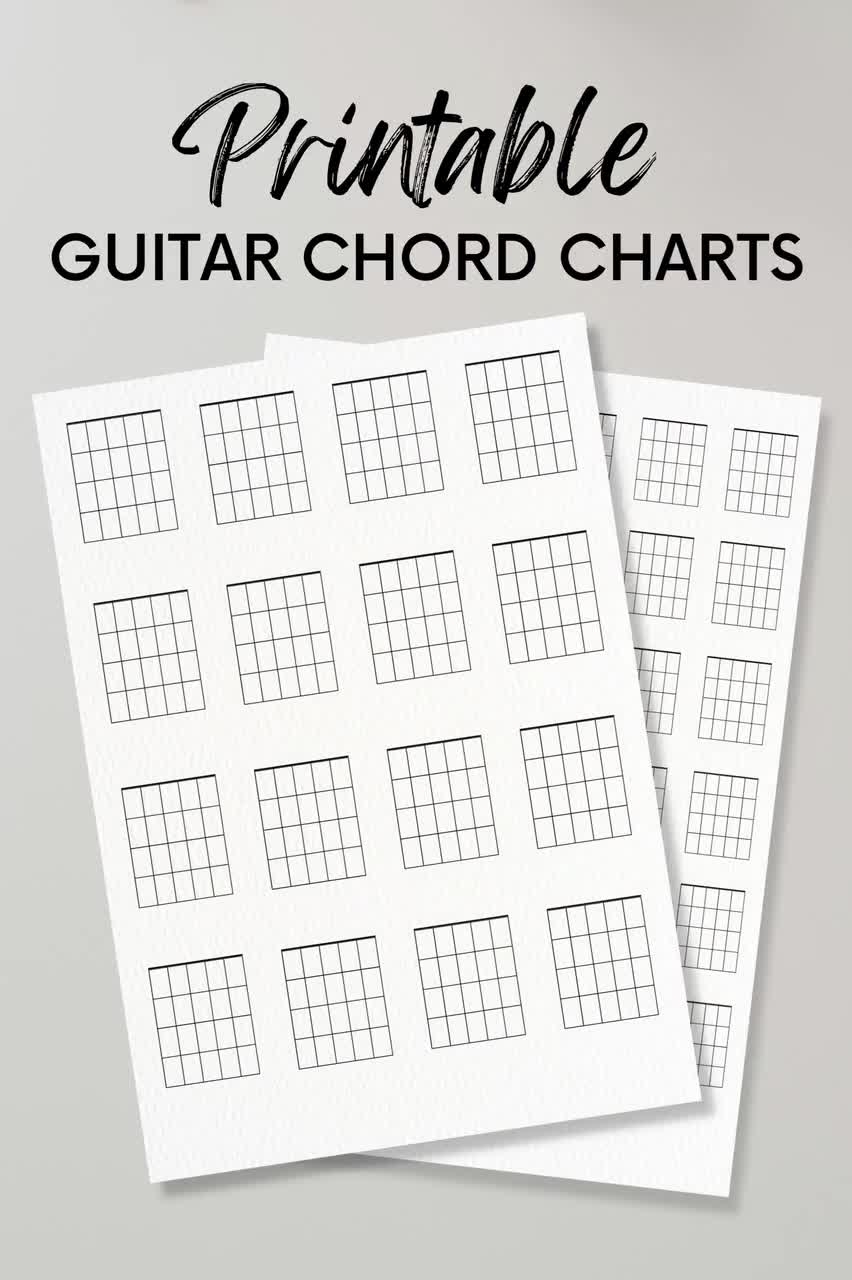 Free Printable Printable Blank Chord Charts