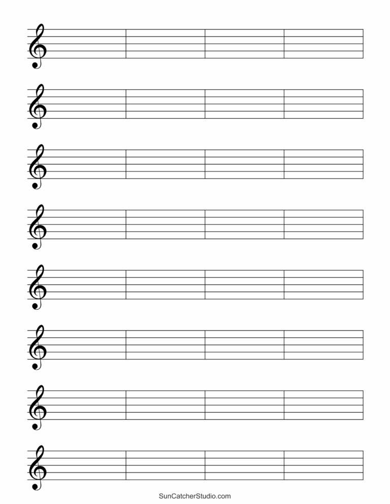 Blank Sheet Music Free Printable Staff Paper Free Printables Monograms Design Tools Patterns U0026 DIY Projects