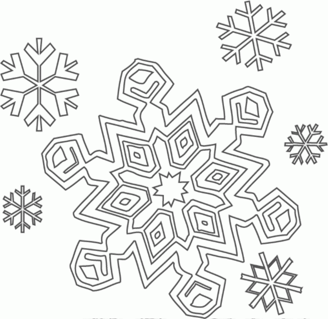 Snowflakes Coloring Pages Free Printable