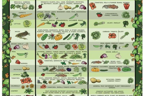 Companion Planting Chart Growin Crazy Acres