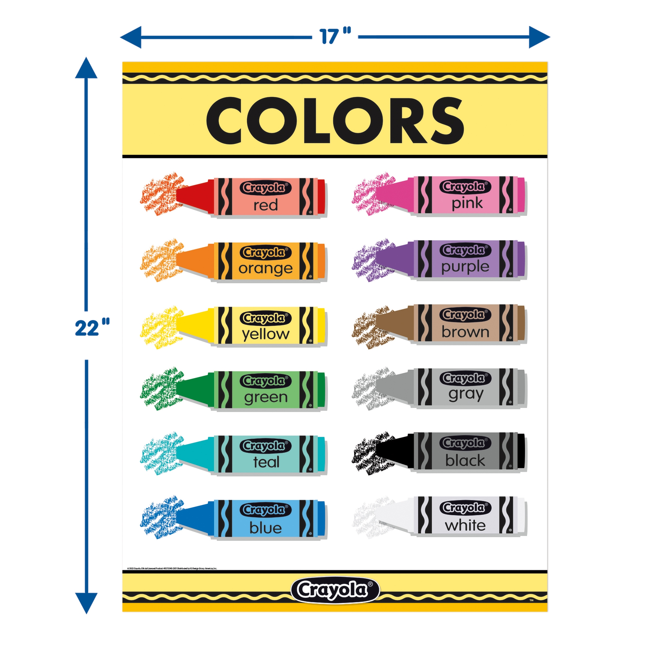Crayola Colors Chart 17