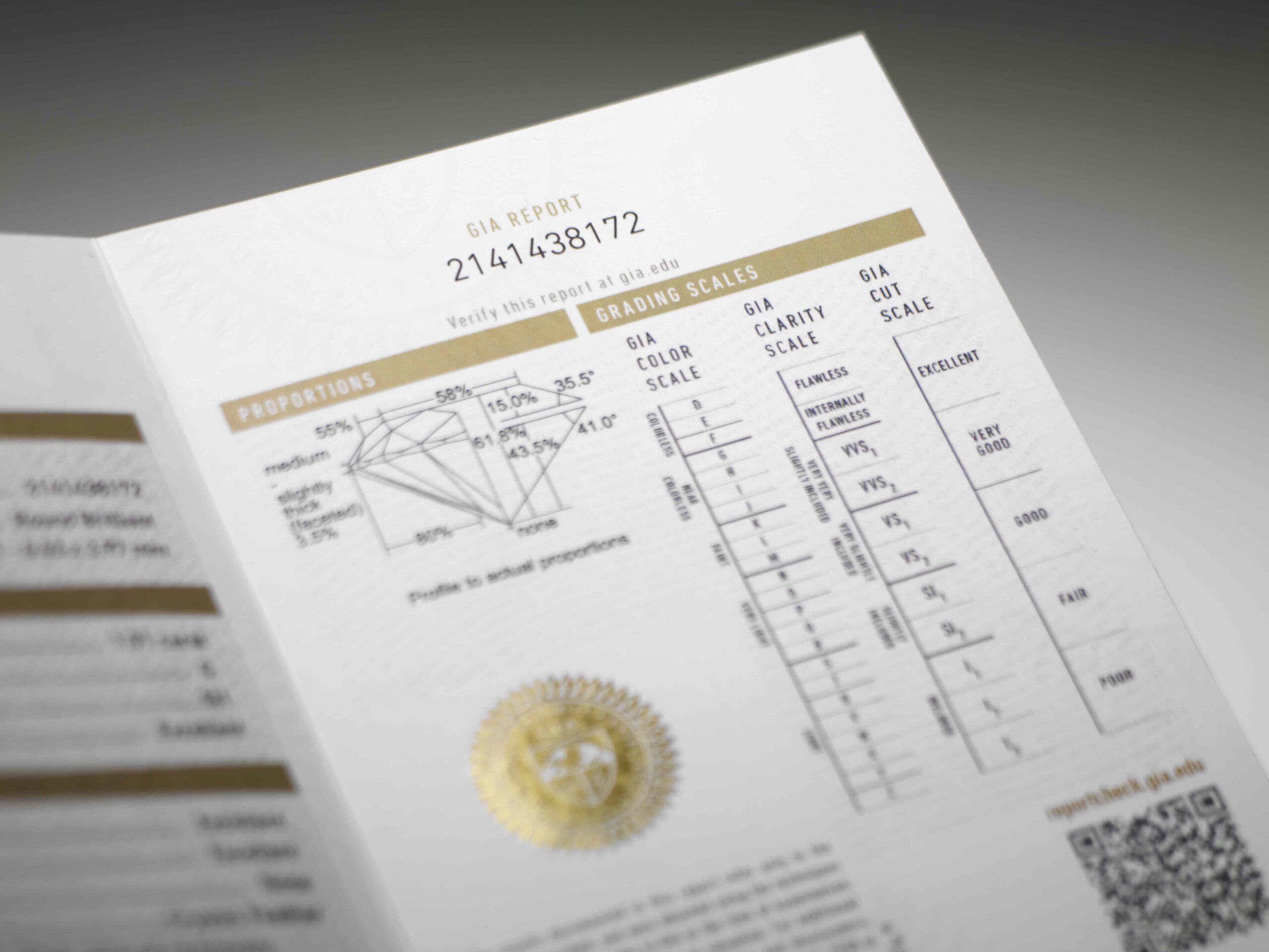 Printable Diamond Grading Chart