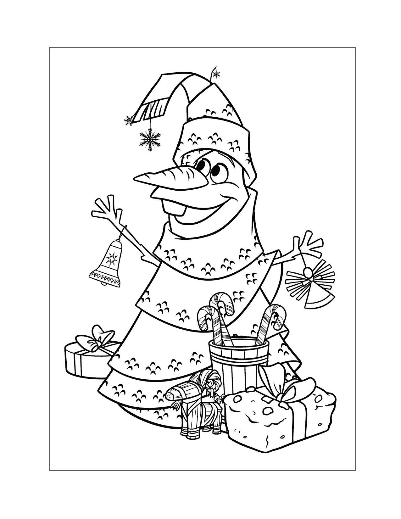 Free Disney Christmas Coloring Pages Printable