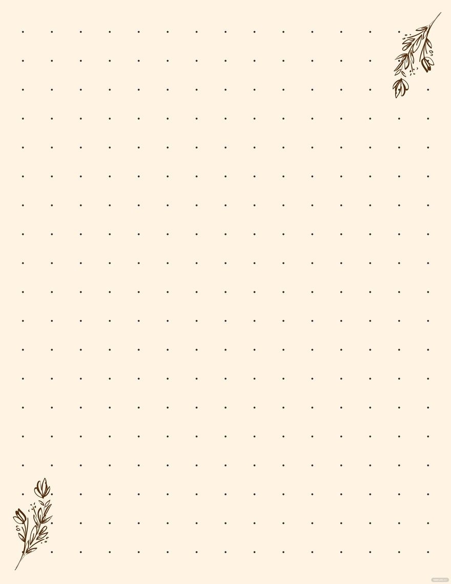 Dot Grid Notebook Paper Template In Illustrator Word Pages PSD 