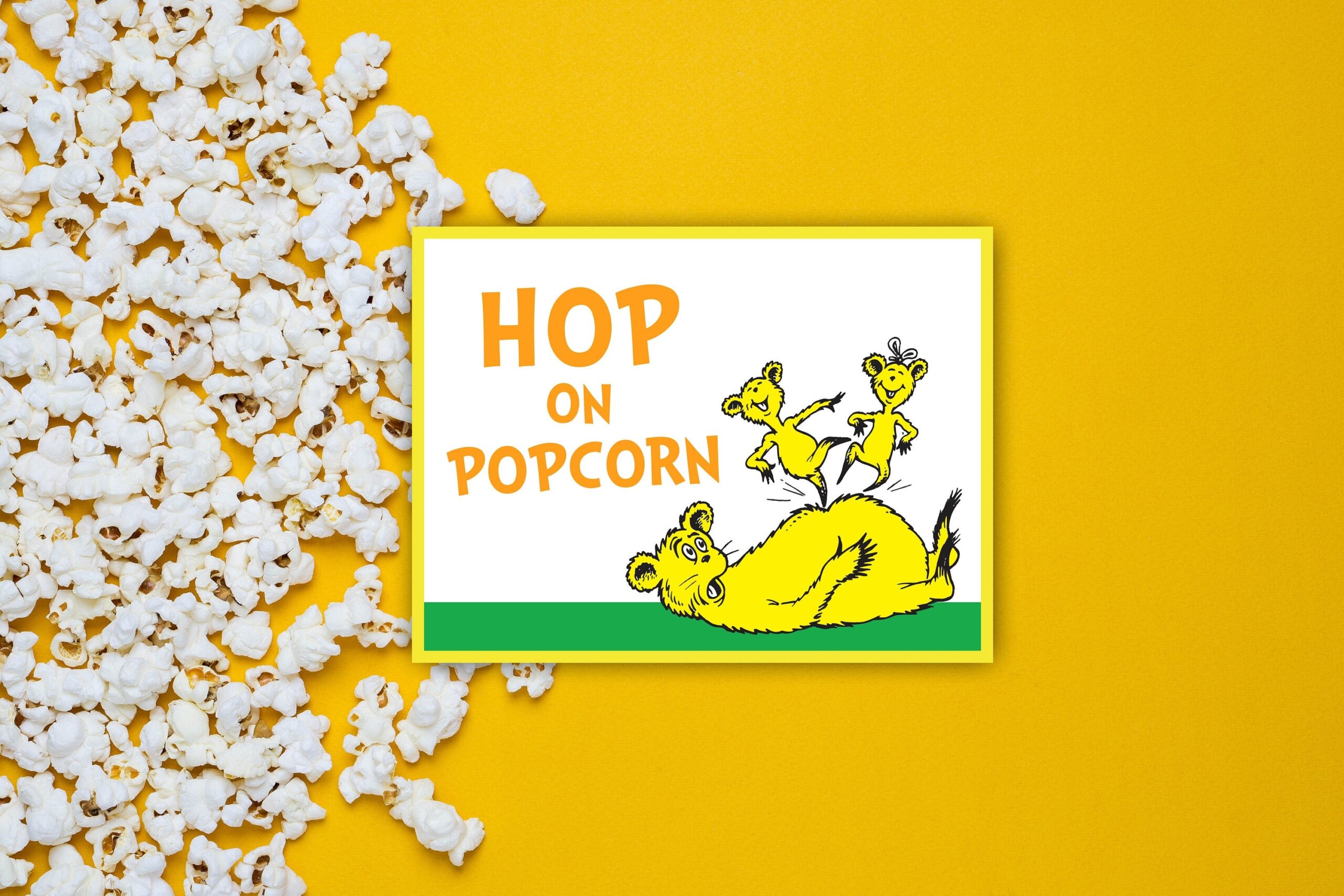 Dr Seuss Treat Bag Card Dr Seuss Printable Hop On Popcorn Dr