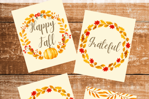 Fall Printables For Home D cor
