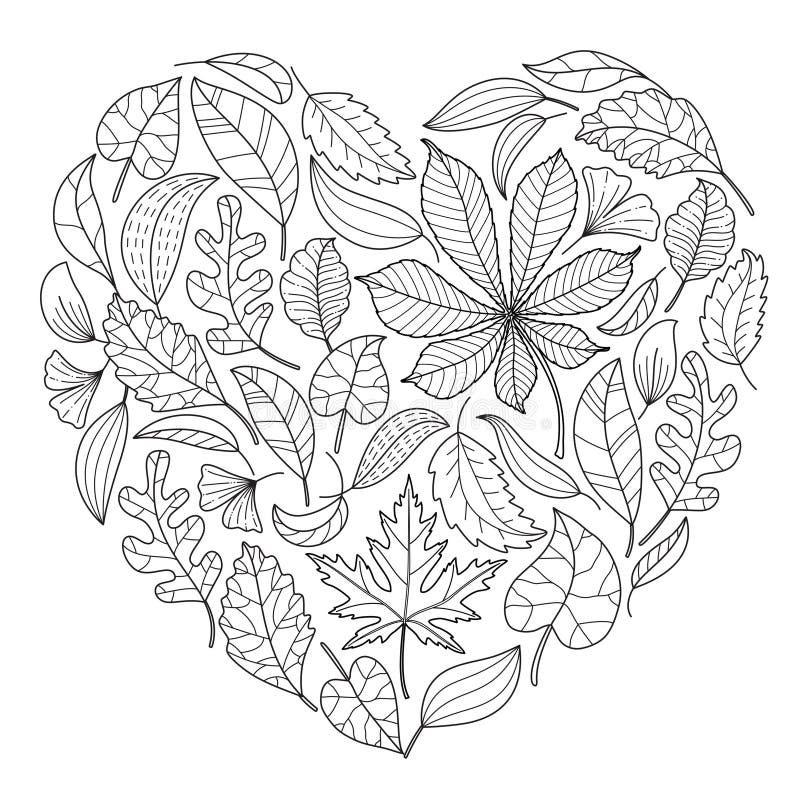 Free Printable Autumn Leaves Coloring Pages