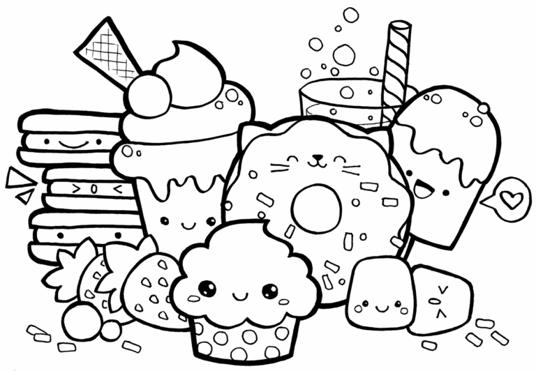Food Coloring Pages Printable Coloring Pages FREE