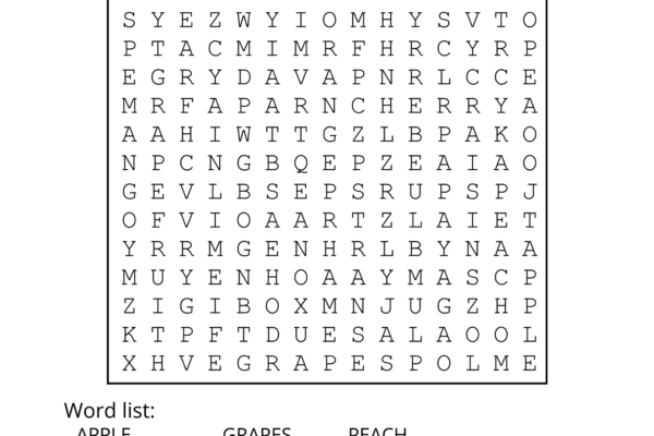 Food Word Search Free Printable Puzzles Free Printables Monograms Design Tools Patterns U0026 DIY Projects