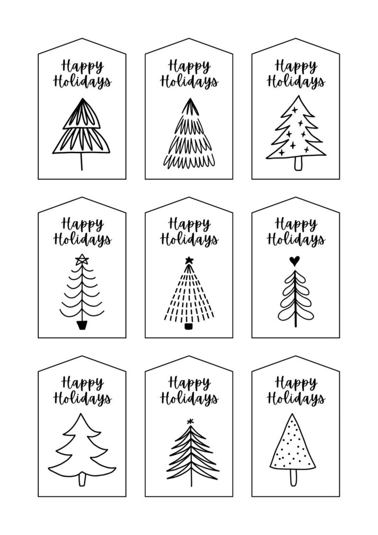 Free And Customizable Holiday Gift Tag Templates Canva