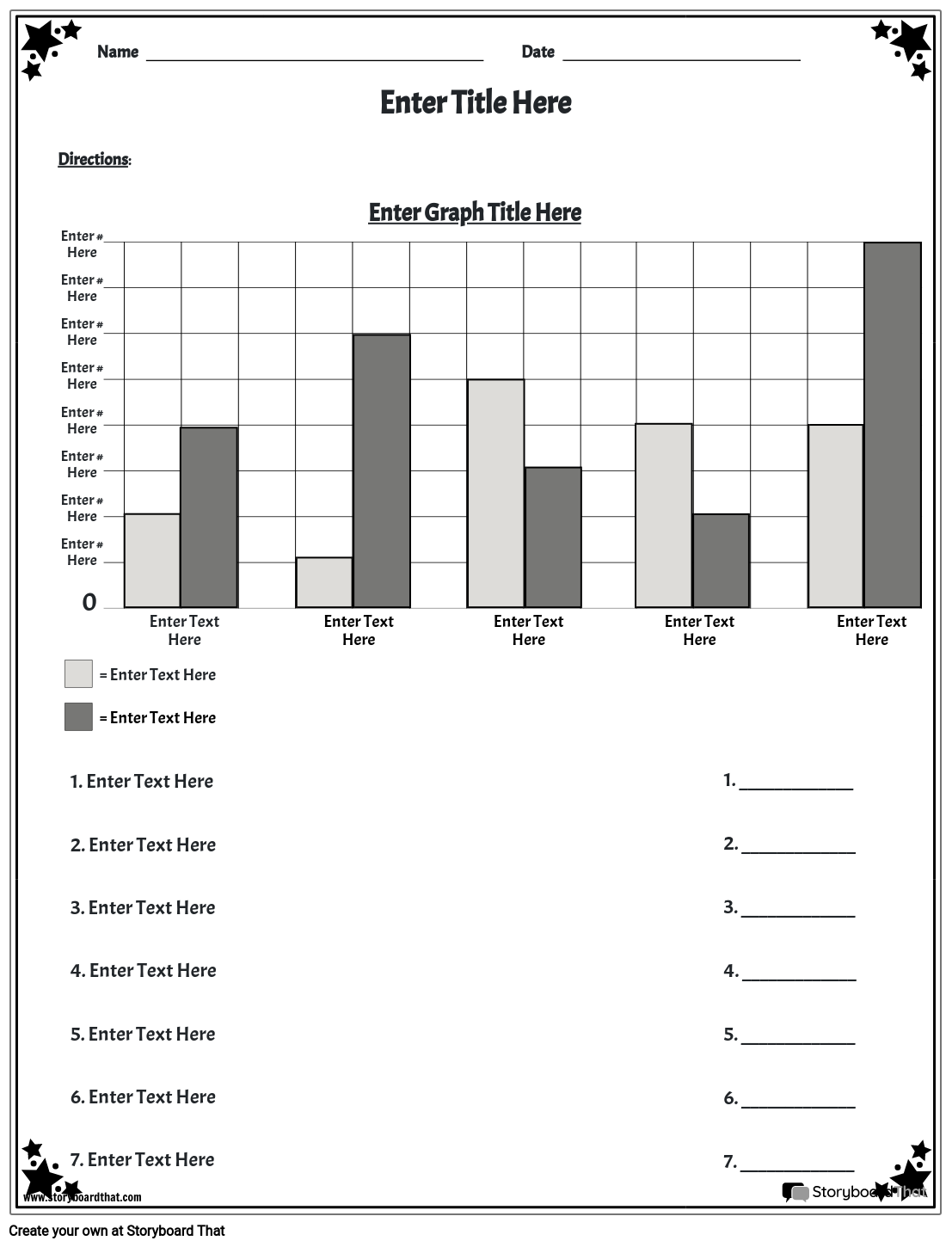 Printable Bar Chart