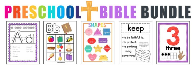 Free Bible Printables Christian Preschool Printables