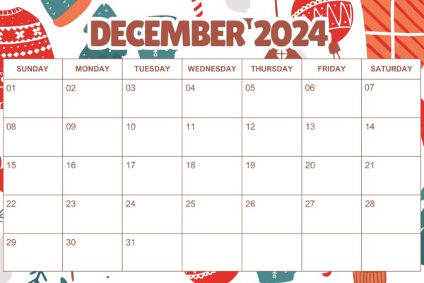 Free Custom Printable Christmas Calendar Templates Canva