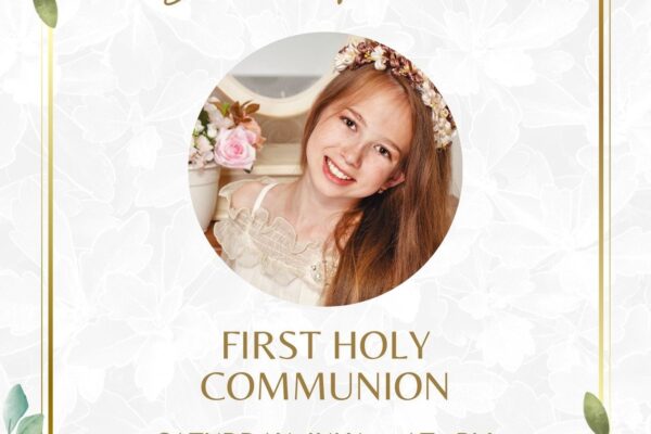 Free Custom Printable First Communion Invitation Templates Canva