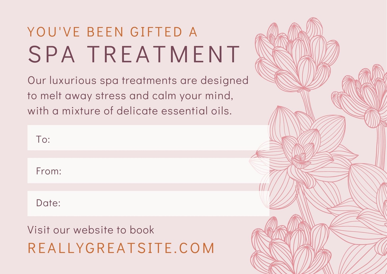 Free Printable Massage Voucher Template