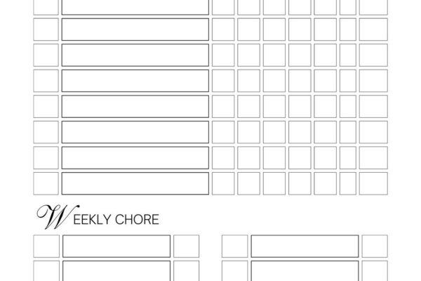 Free Customizable Chore Chart Templates To Print Canva