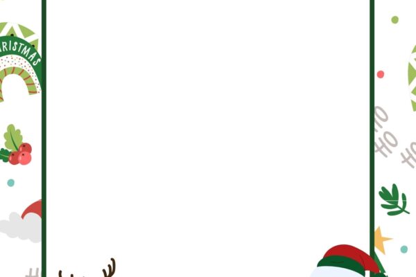 Free Customizable Christmas Page Border Templates Canva