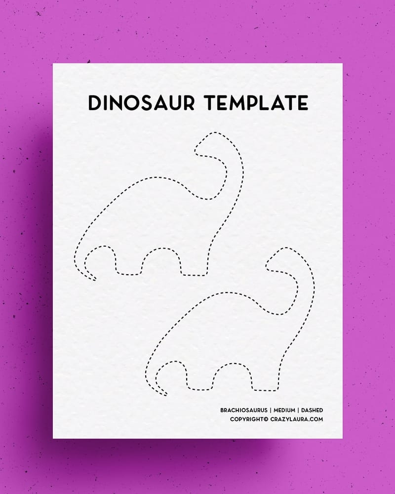 Free Printable Dinosaur Template
