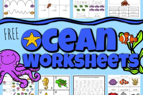 FREE FREE Printable Ocean Worksheets For Kids Kind
