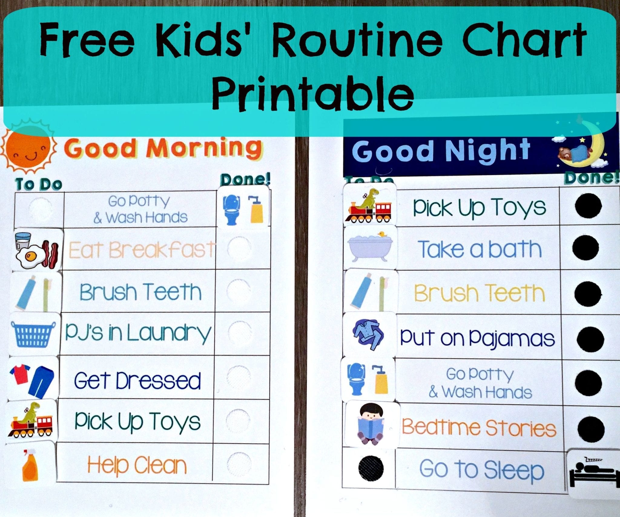 Morning Routine Printable Chart