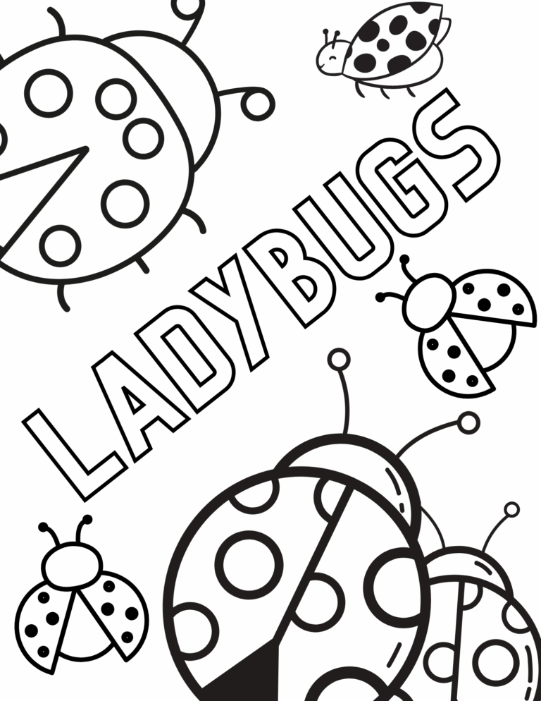 Free Ladybug Coloring Pages For Kids And Adults